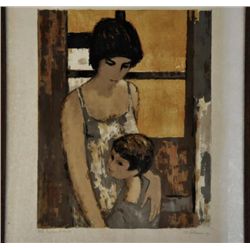 André Plisson b.1929 author's Lithograph 1/25. Sig