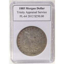 1885 Morgan Silver Dollar TAS PL-64