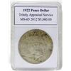 1922 Peace Silver Dollar TAS MS-65