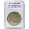 1923-S Peace Silver Dollar MS-64 w/Appraisal