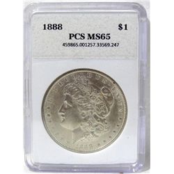 1888 Morgan Silver Dollar PCS MS-65