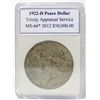 1922-D Peace Silver Dollar TAS MS-66*