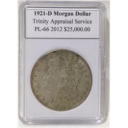 1921-D Morgan Silver Dollar TAS PL-66