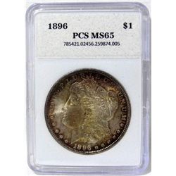 1896 Morgan Silver Dollar PCS MS-65