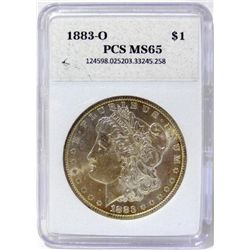 1883-O Morgan Silver Dollar PCS MS-65