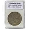 1923-S Peace Silver Dollar MS-64 w/Appraisal
