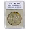 1923-S Peace Silver Dollar MS-66 w/Appraisal