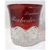 Image 1 : VNTG Ruby Red Flash/Crystal "Rochester, Minn." Cup
