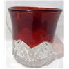 Image 2 : VNTG Ruby Red Flash/Crystal "Rochester, Minn." Cup