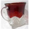 Image 3 : VNTG Ruby Red Flash/Crystal "Rochester, Minn." Cup