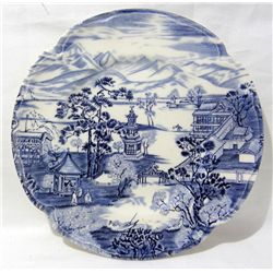 Johnson Bros ENCHANTED GARDEN Blue Bread Plate