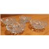4 Vintage Crystal Ash Trays