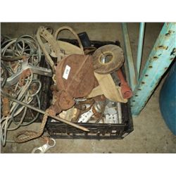 BOX: MISC PULLEY & HARDWARE