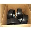 Image 1 : BOX: 4 NEW 6" POLY CASTERS