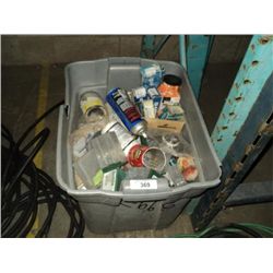 POLY TUB: MIXED BOLTS, NUTS, NAILS, BRACKETS
