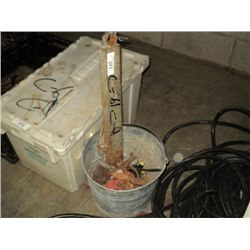 2.5 GALLON METAL BUCKET OF EQUALIZER CLAMPS