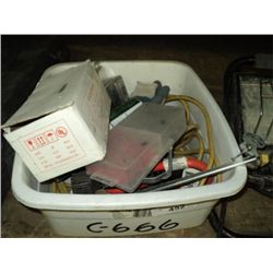 POLY TUB: CORDS, WIRE, SWITCHES