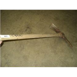 LARGE WOOD HANDLED PICK AXE