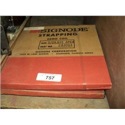 LOT: 2 BOXES SIGNODS METAL STRAPPING