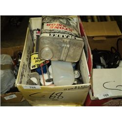 BOX: SOLUTIONS, CAULKING GUN, SAND PAPER