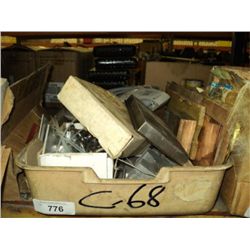 POLY TUB: ZIP TIES, CHAIN, NUTS, BOLTS