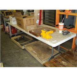 8' POLY FOLDING TABLE