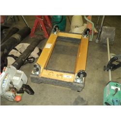 LOT: 2 CASTERED WOODEN FLOOR DOLLIES (2X THE