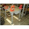 Image 1 : CUSTOM SHOP MADE STEEL 32"X32"  TABLE W/ RIDGID VI