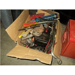 LARGE BOX: MIXED HAND TOOLS