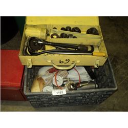 POLY TUB: ENERPAC HYDRAULIC KNOCKOUT SET & BINKS