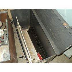 GRAY METAL TOOL BOX & CONTROLS