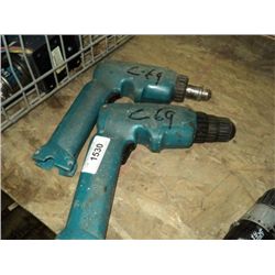 LOT: 2 MAKITA CORDLESS DRILL
