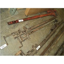 LOT: 2 BAR & PIPE FURNITURE CLAMPS