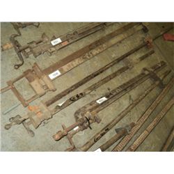 LOT: 2 BAR & PIPE FURNITURE CLAMPS