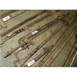 LOT: 2 BAR & PIPE FURNITURE CLAMPS