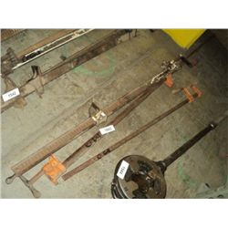LOT: 3 BAR & PIPE FURNITURE CLAMPS