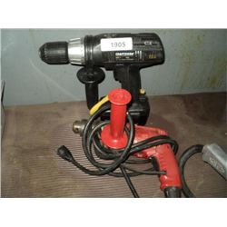 MILWAUKEE CORDED DRILL & CRAFTSMAND CORDLESS