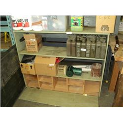 WOOD PAINTED SHELVING UNIT