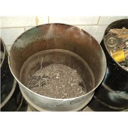 55 GALLON DRUM OF METAL BRACKETS