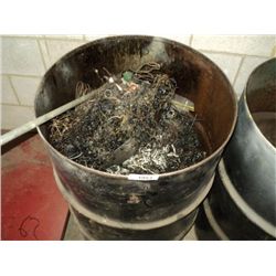55 GALLON DRUM OF METAL SHAVINGS