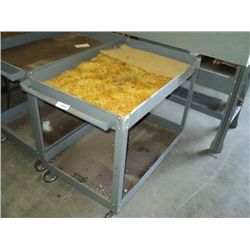 4-WHEELED METAL SHOP CART