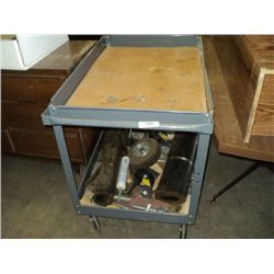 LOT: WORK CART & MISC SHOP SUPPLIES