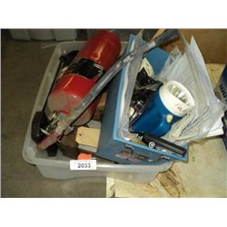 LOT: SAW,PROPANE TOURCH & FIRE EXTINGUISHER
