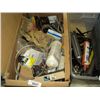 Image 1 : LOT: ELECTRIC SUPPLIES, BROOM & TUBING