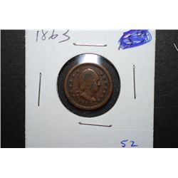 1863 US Civil War Token; EST. $20-30