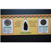 Image 2 : Authentic Native American Arrowhead & Coin Collection Set In Display Case With COA Included; 1930 Bu