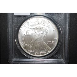 2006 US Silver American Eagle $1 First Strike; 1 Oz. Fine Silver; PCGS Graded MS69; EST. $55-70