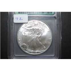 2003 US Silver American Eagle $1; 1 Oz. Fine Silver; ICG Graded MS70; EST. $55-70