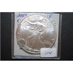 2003 US Silver American Eagle $1; 1 Oz. Fine Silver; EST. $40-60