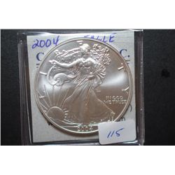 2004 US Silver American Eagle $1; 1 Oz. Fine Silver; EST. $40-60